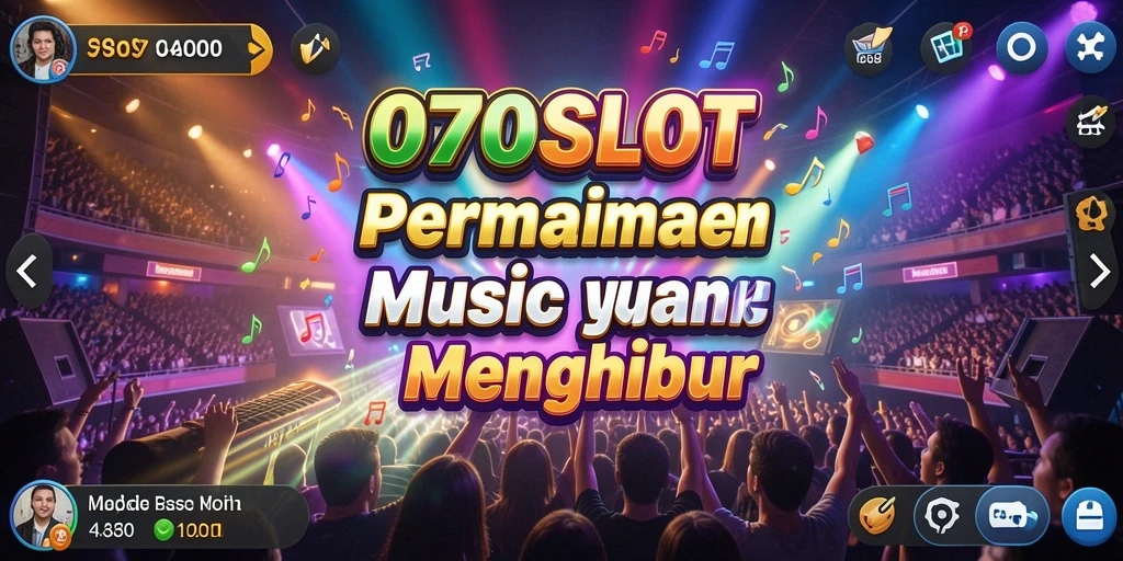 Tampilan permainan 070SLOT dengan musik dan tantangan yang seru.