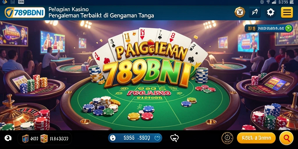 Screenshot utama 789BNI menampilkan gameplay Kasino yang mendebarkan.