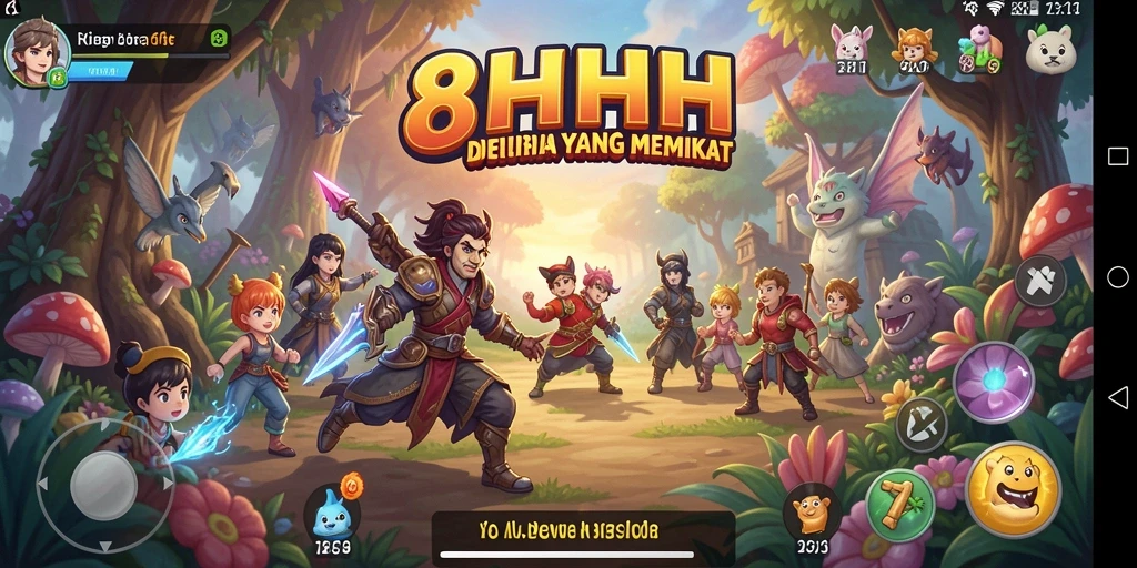Gameplay seru 8HHH dengan aksi petualangan menarik