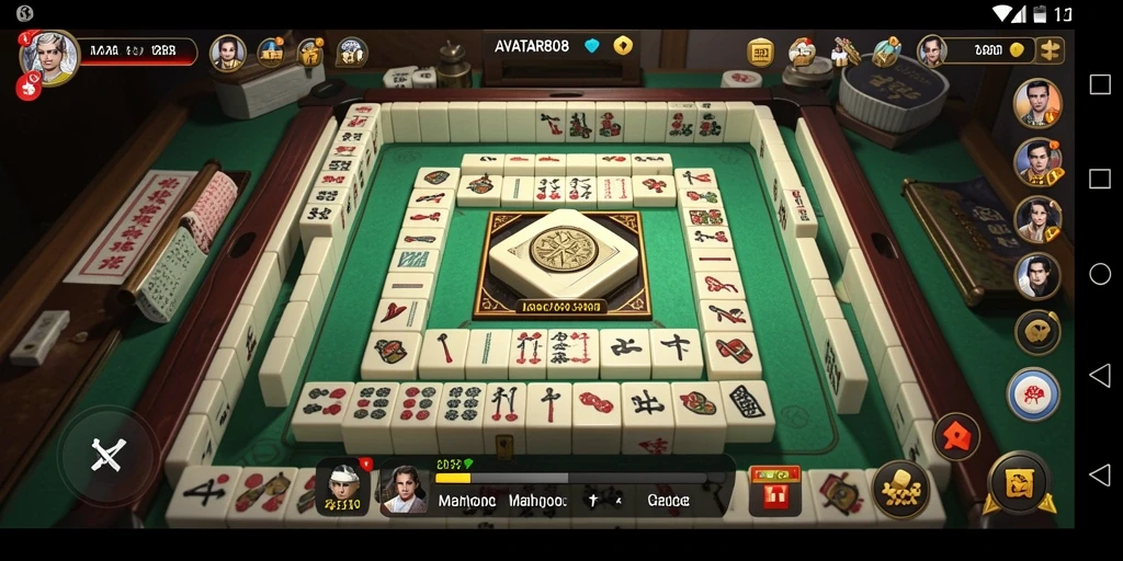 Tampilan screenshot menampilkan gameplay Mahjong yang seru dan menantang.