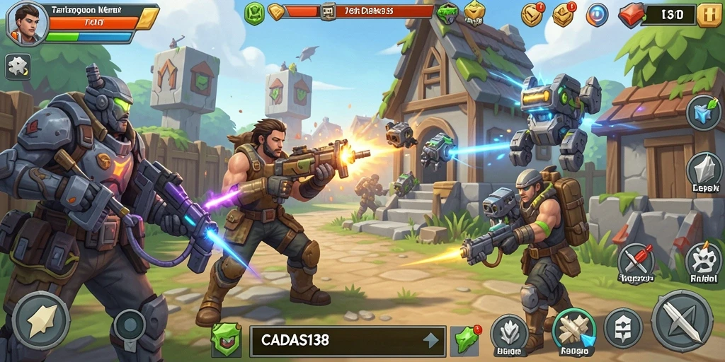 Gameplay menegangkan di CADAS138 menunjukkan strategi dalam Tower Defense.