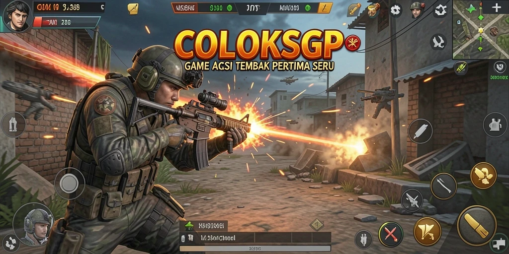 Tampilan seru dari gameplay COLOKSGP di TPS.