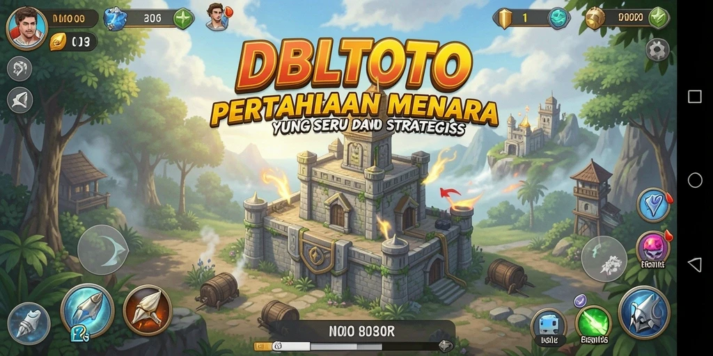 Screenshot menampilkan aksi seru dalam game Tower Defense DBLTOTO.