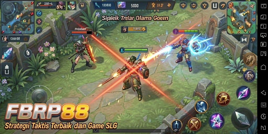 Tampilan gameplay FBRP88 dengan pertempuran taktis yang seru.