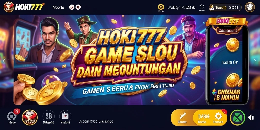 Tangkapan layar gameplay HOKI777 yang menampilkan keseruan bermain slot.