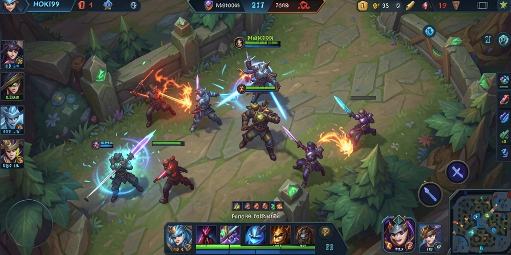 Tampilan gameplay dinamis dan menarik dalam HOKI99.