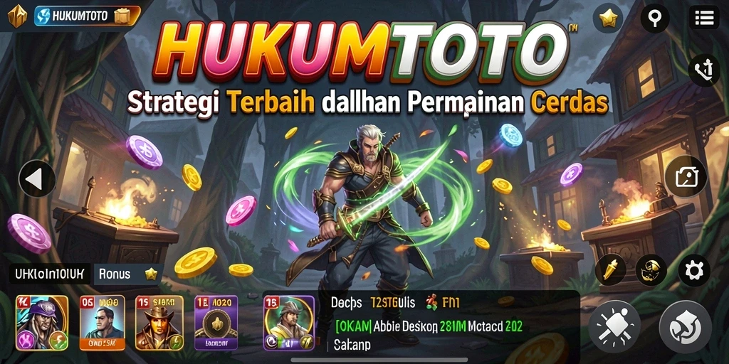 Tampilan menarik dari gameplay strategi HUKUMTOTO.