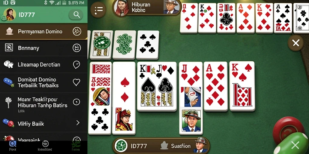 Screenshot gameplay ID777 menampilkan keseruan permainan Domino.