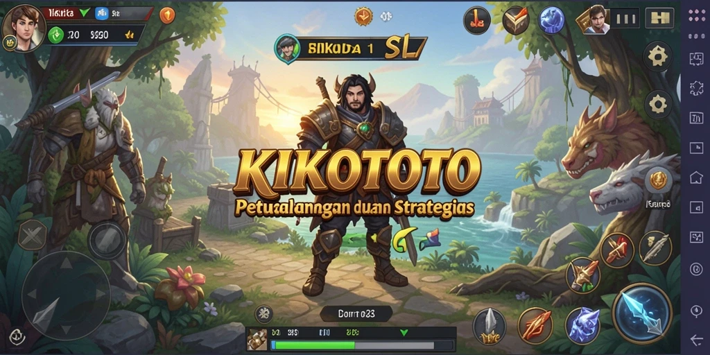 Tampilan gameplay KIKOTOTO yang menantang dan strategis.