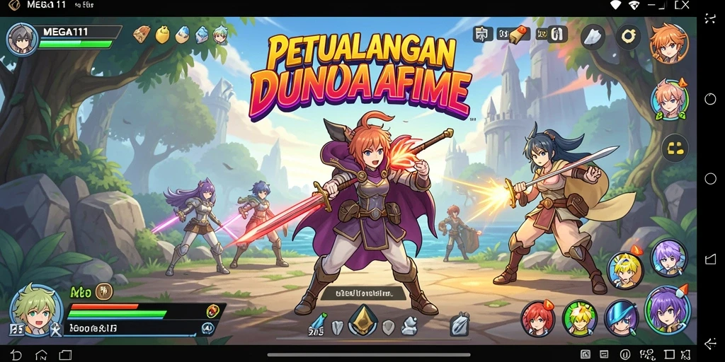 Gameplay seru dengan karakter Anime ikonik dalam MEGA111.