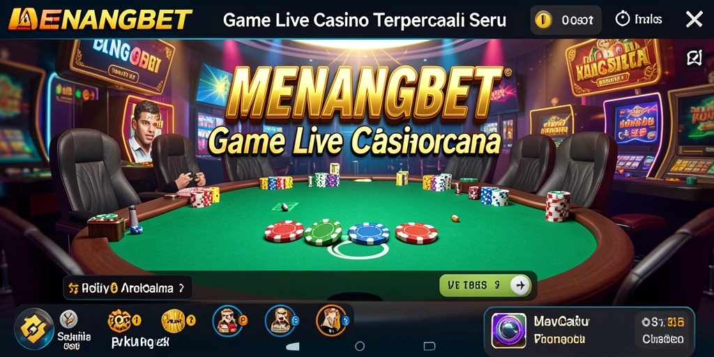 Screenshot permainan Live Casino MENANGBET yang menarik dan interaktif.