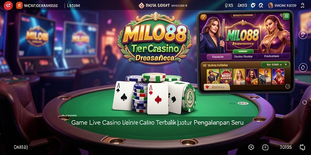 Tampilan gameplay Live Casino seru dan interaktif di MILO88.