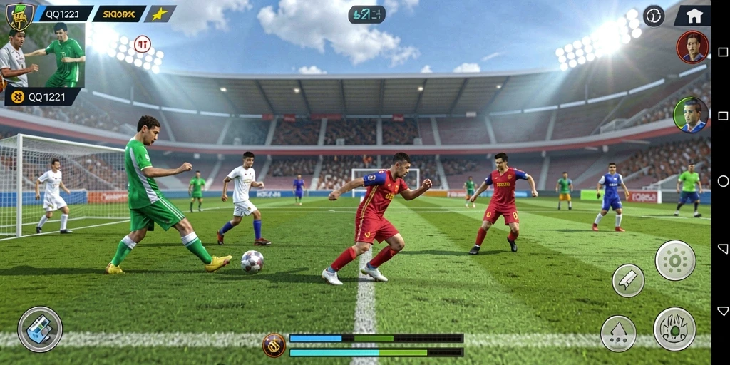 Screenshot utama QQ1221 menampilkan gameplay yang seru dan kompetitif.