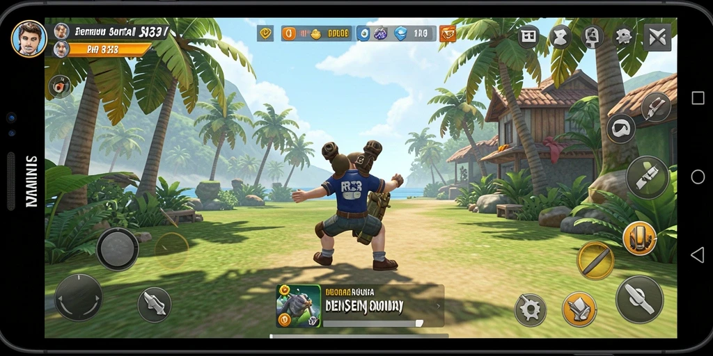 Tampilan gameplay RR33 yang penuh warna dan menyenangkan.