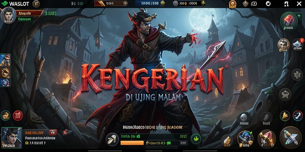Screenshot gameplay WASLOT menampilkan momen mencekam.